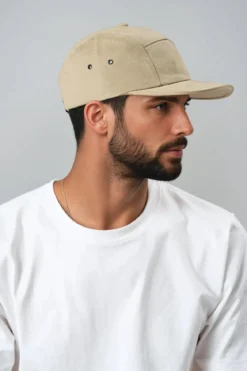 5 Panel Cap - Khaki