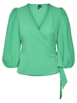 Pepper Aya Bluse - Bright Green
