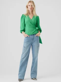 Pepper Aya Bluse - Bright Green