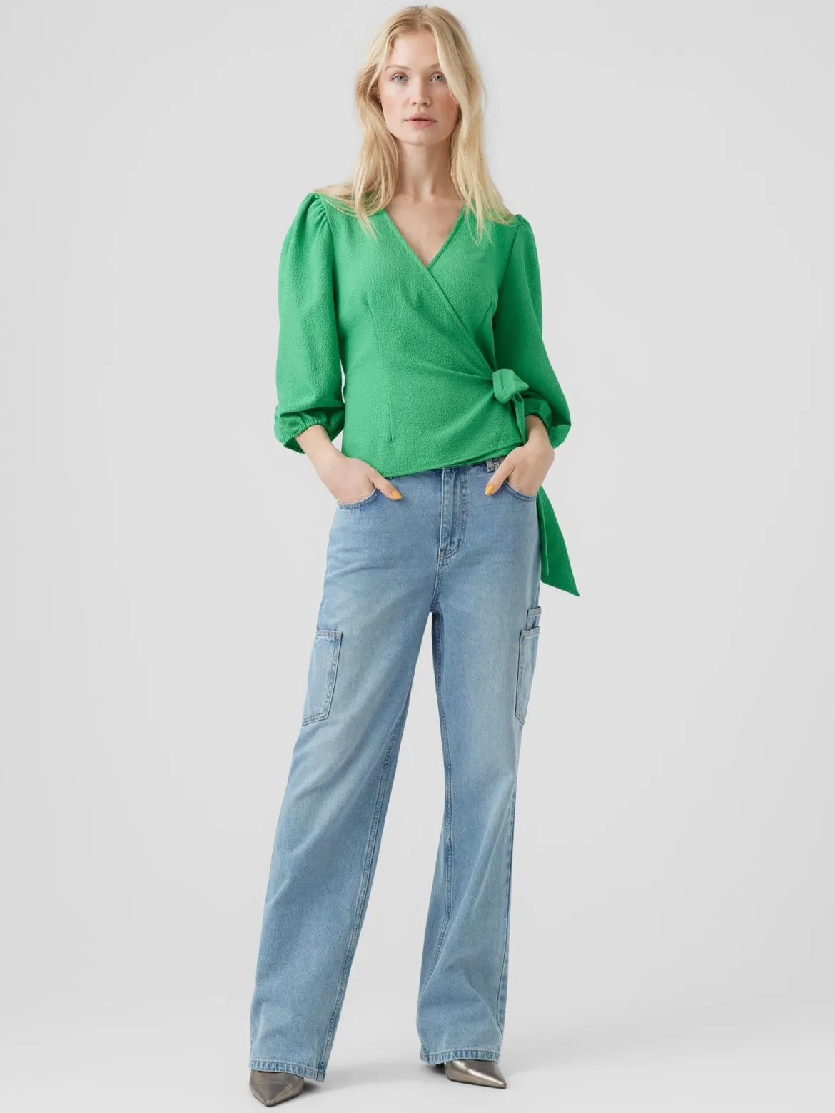 Pepper Aya Bluse - Bright Green