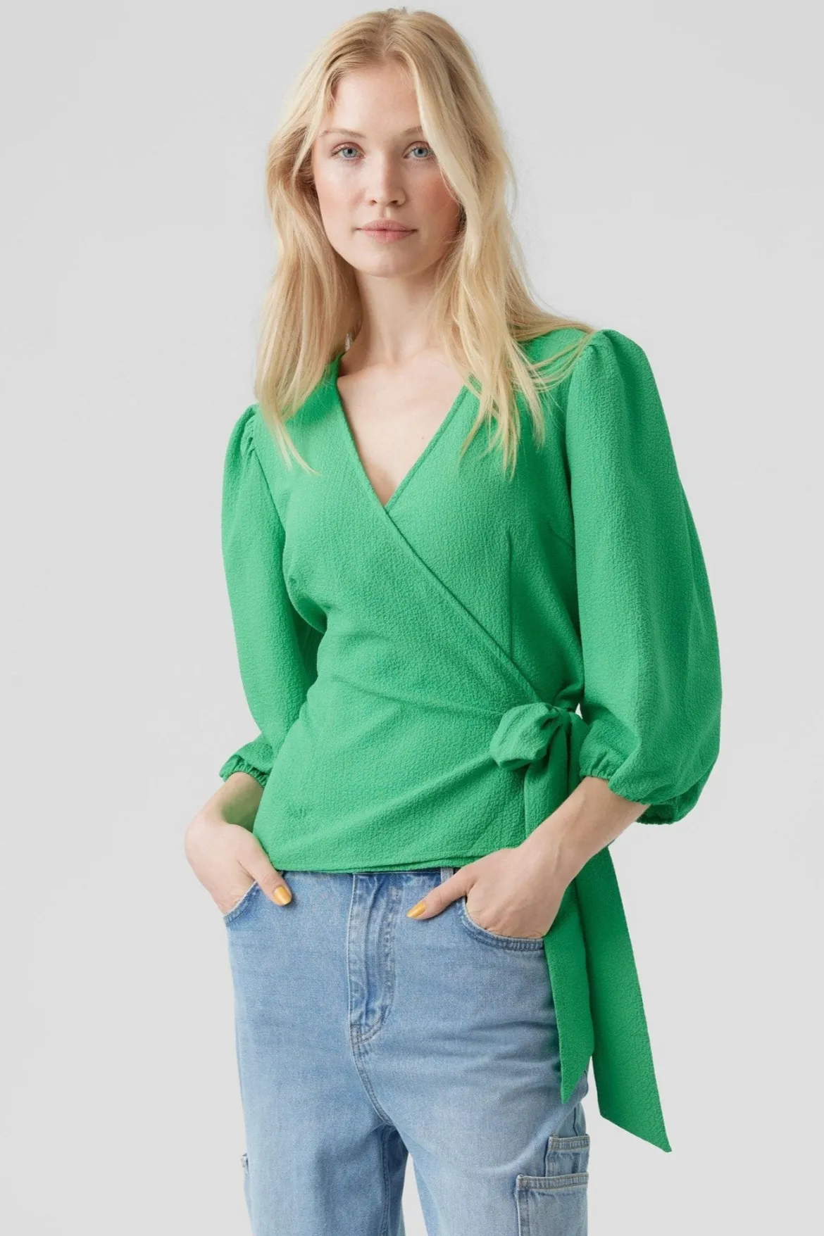 Pepper Aya Bluse - Bright Green