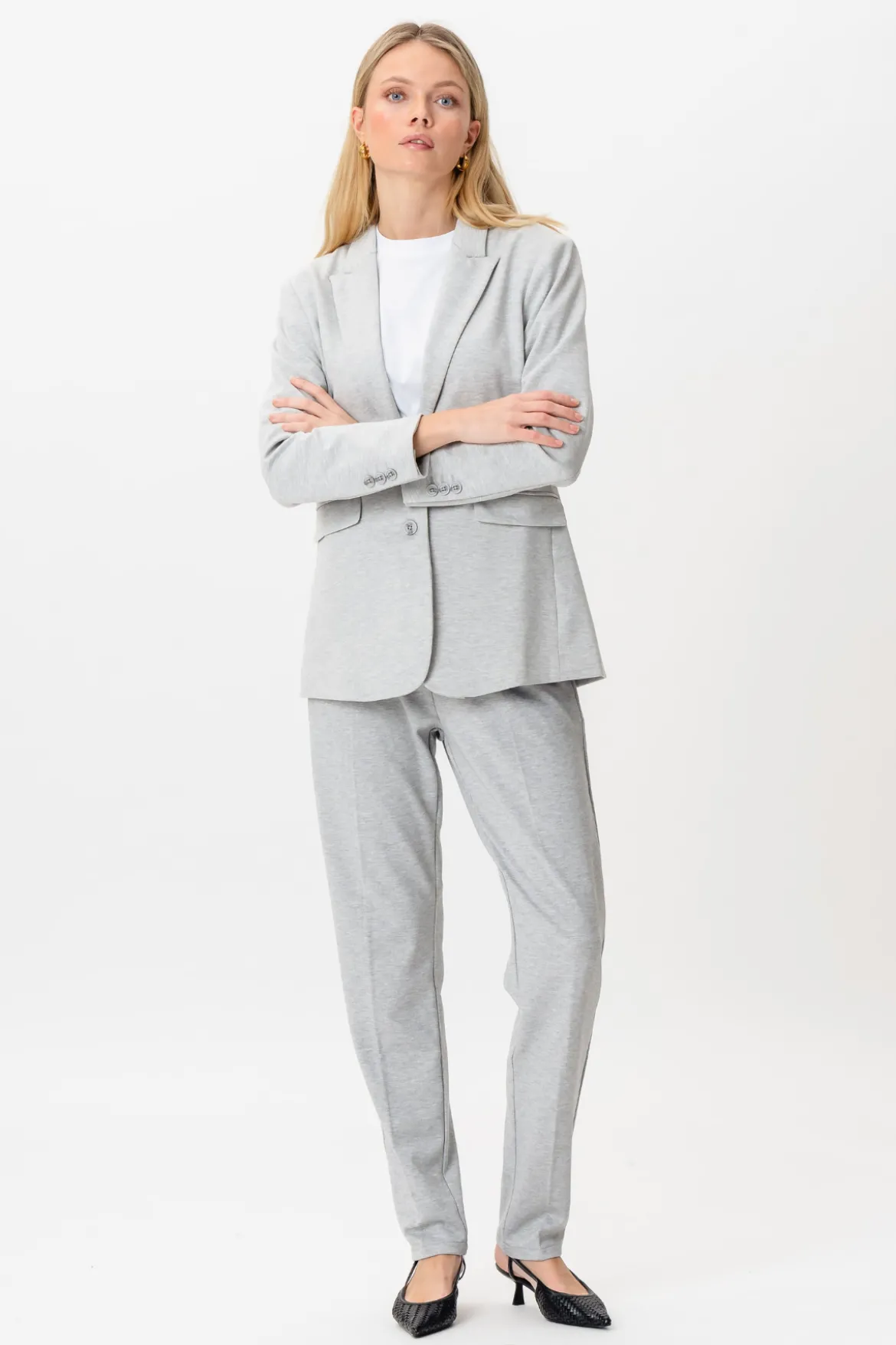 Performance Jakkesæt til dame - Lysegrå