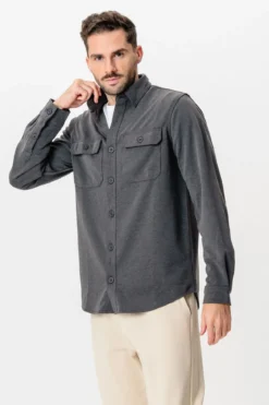 Performance Regular Overshirt - Grå