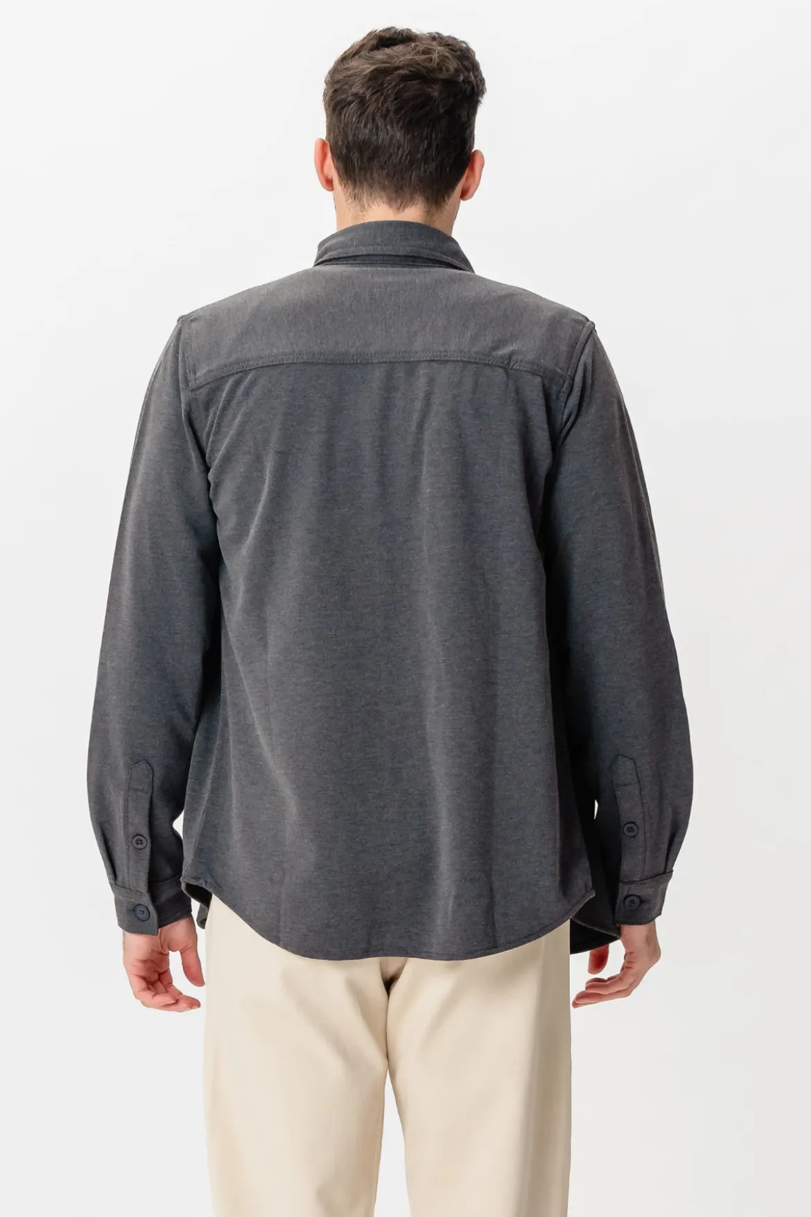 Performance Regular Overshirt - Grå