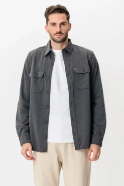 Performance Regular Overshirt - Grå