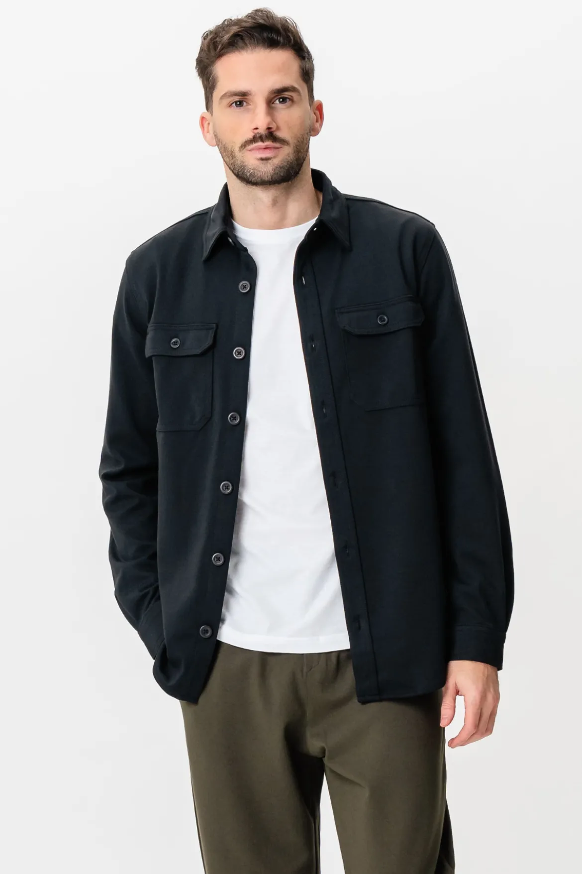Performance Regular Overshirt - Sort