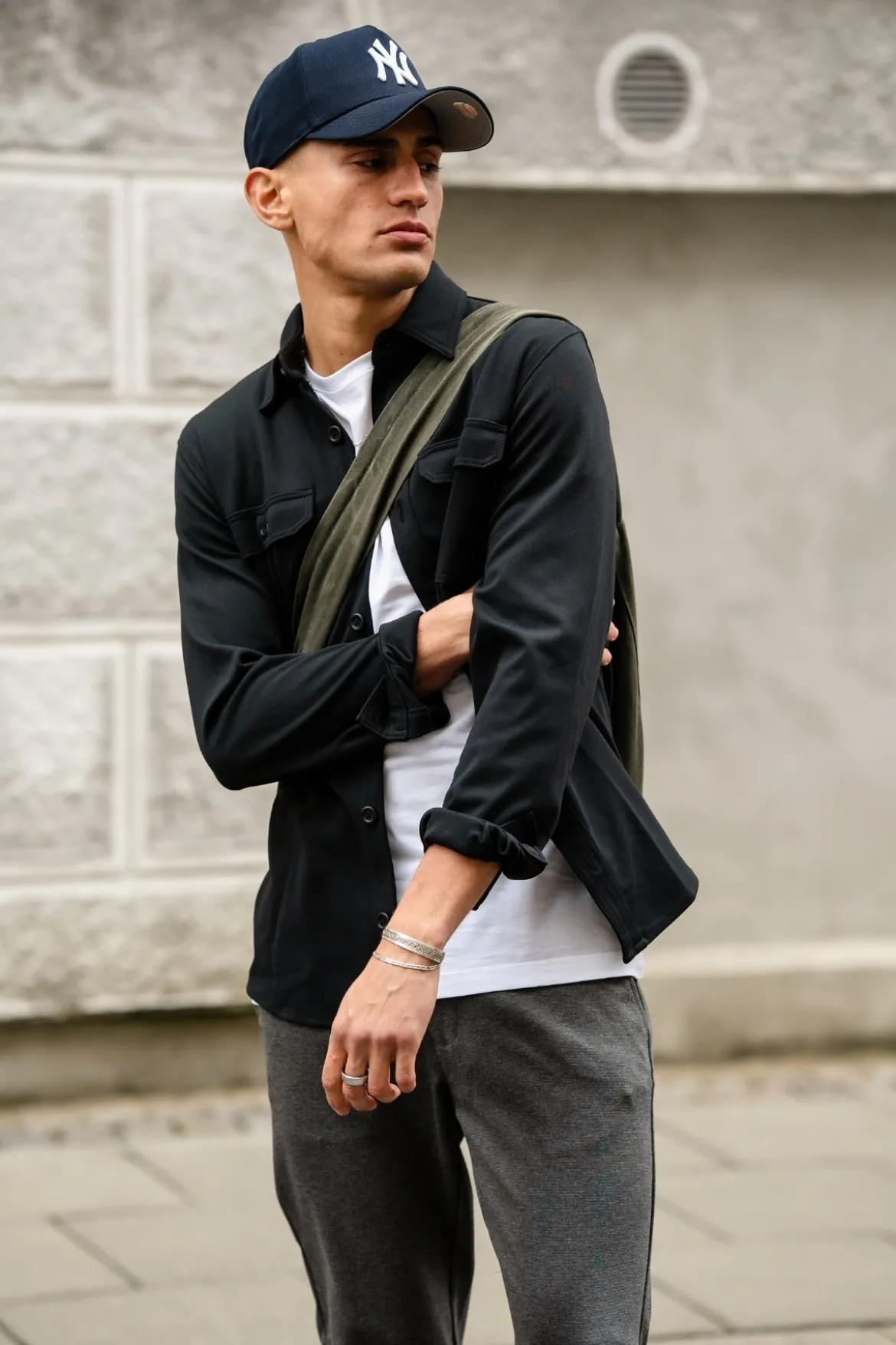 Performance Regular Overshirt - Sort