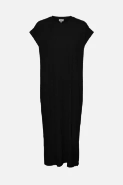 Phoenixy Cap Sleeve Calf Dress - Black