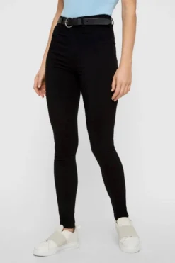 Pieces Jeans - Sort (high waist)