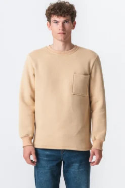 Pocket Sweatshirt Regular Fit - Beige