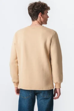 Pocket Sweatshirt Regular Fit - Beige