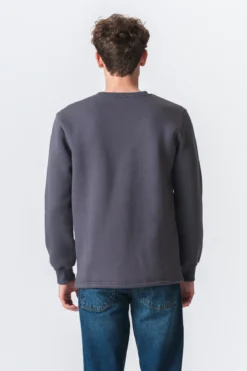 Pocket Sweatshirt Regular Fit - Mørkegrå