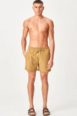 Premium Badeshorts - Khaki