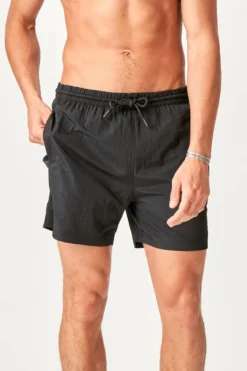 Premium Badeshorts - Sort