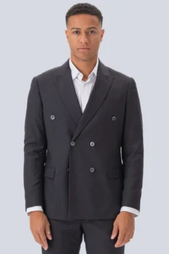 Premium Dobbeltradet Blazer - Gråbrun