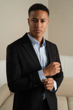 Premium Enkeltradet Blazer - Sort