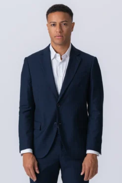 Premium Enkelttradet Blazer - Navy