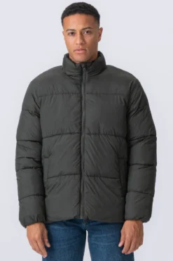 Puffer Jakke - Oliven