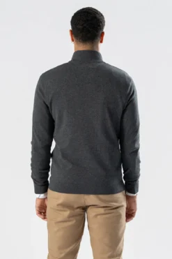 Pullover Half Zip - Charcoal Melange