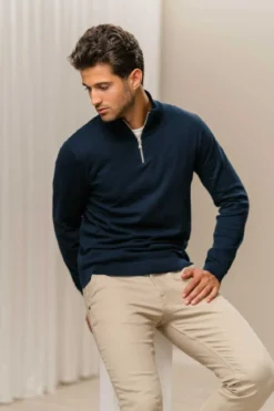 Pullover Half Zip - Navy