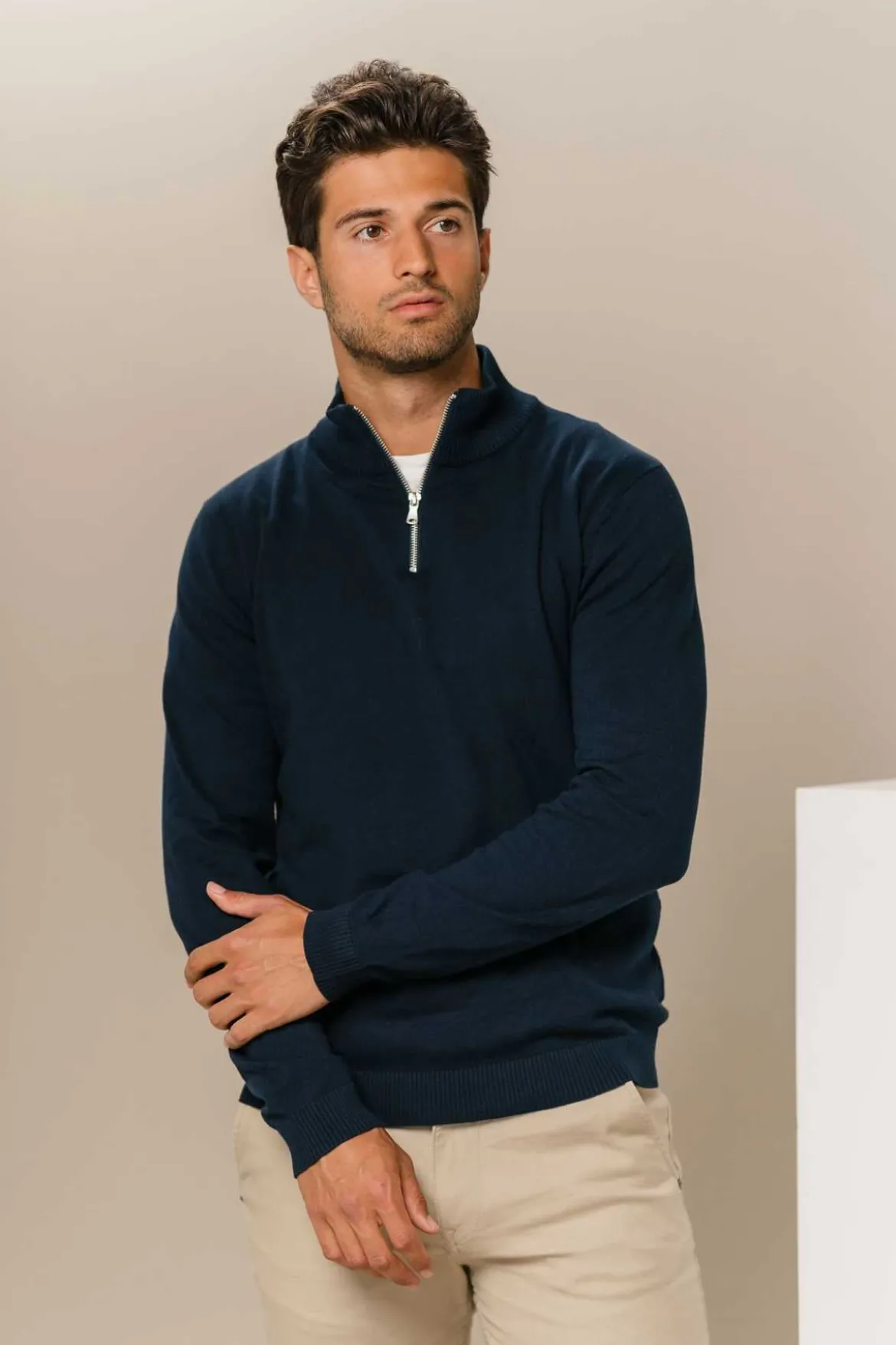 Pullover Half Zip - Navy