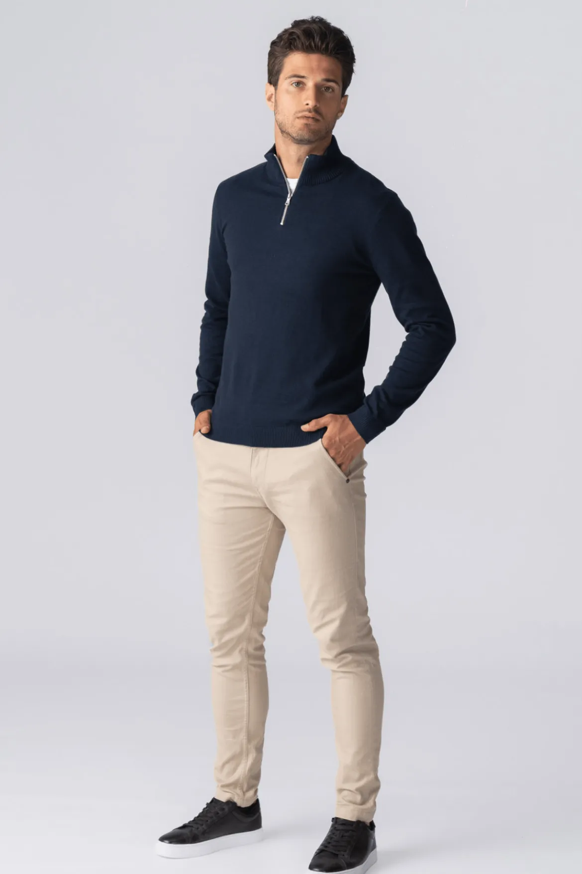 Pullover Half Zip - Navy