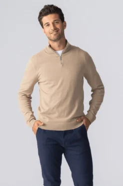 Pullover Half Zip - Sand