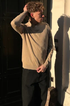 Pullover Half Zip - Sand