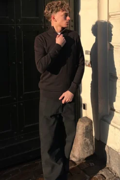 Pullover Half Zip - Sort