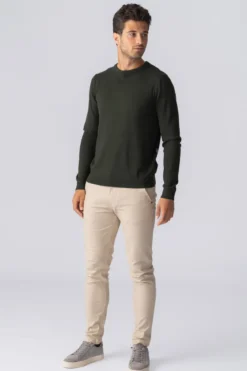 Pullover Rundhals - Army