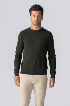 Pullover Rundhals - Army