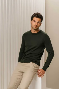 Pullover Rundhals - Army
