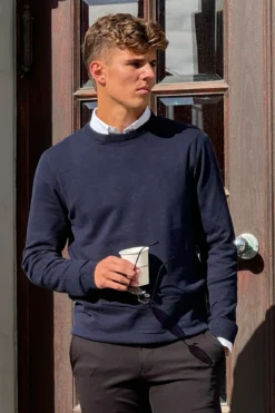 Pullover Rundhals - Navy