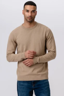 Pullover Rundhals - Sand