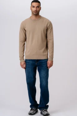 Pullover Rundhals - Sand