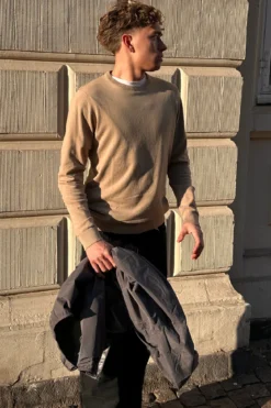 Pullover Rundhals - Sand