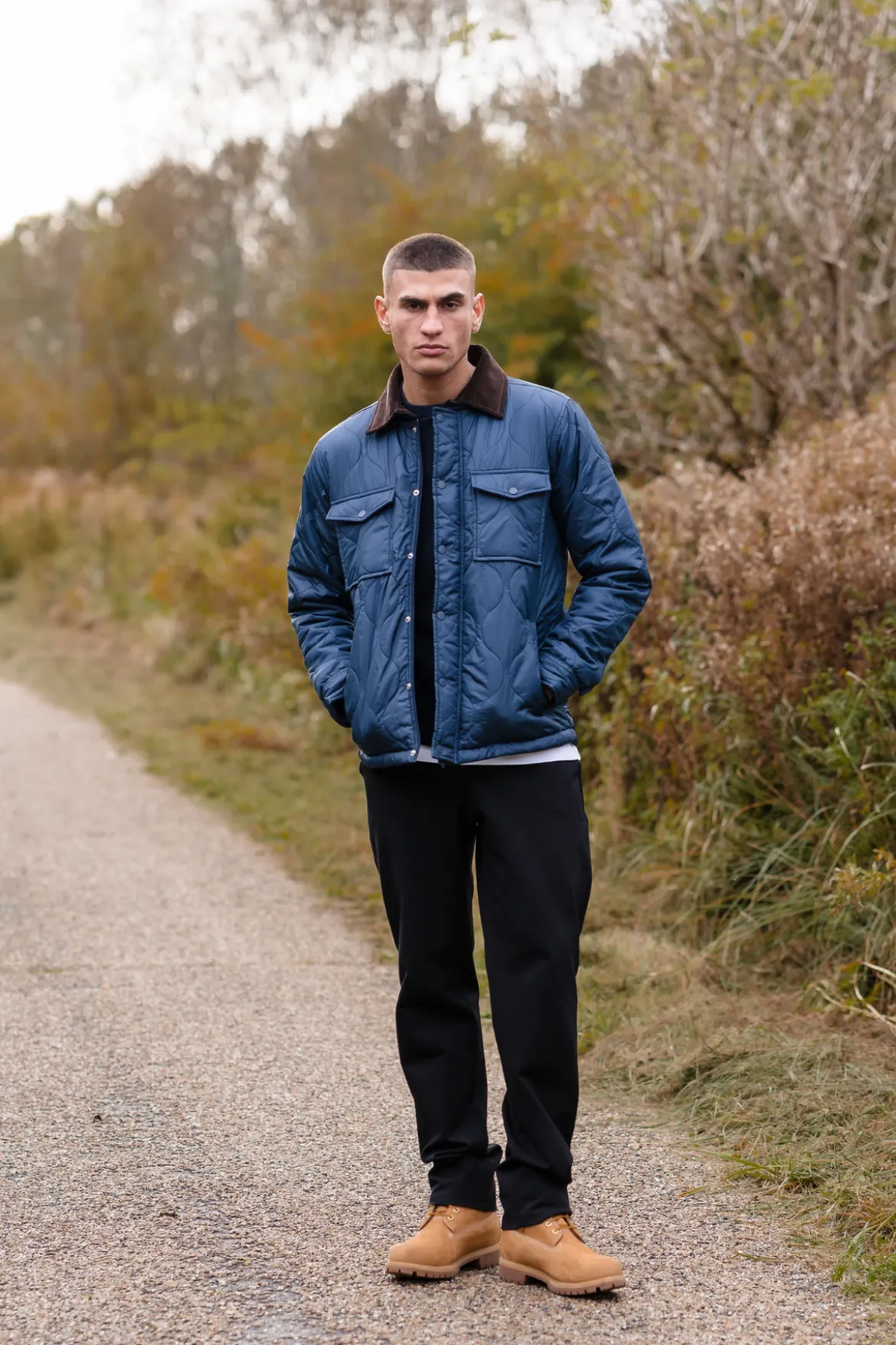Quiltet Jakke - Navy