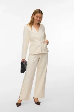 Rae Wide String Jeans - Ecru