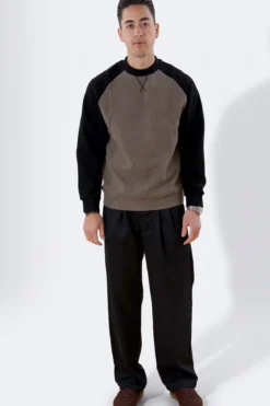 Raglan Sleeve Sweater - Støvet Grøn