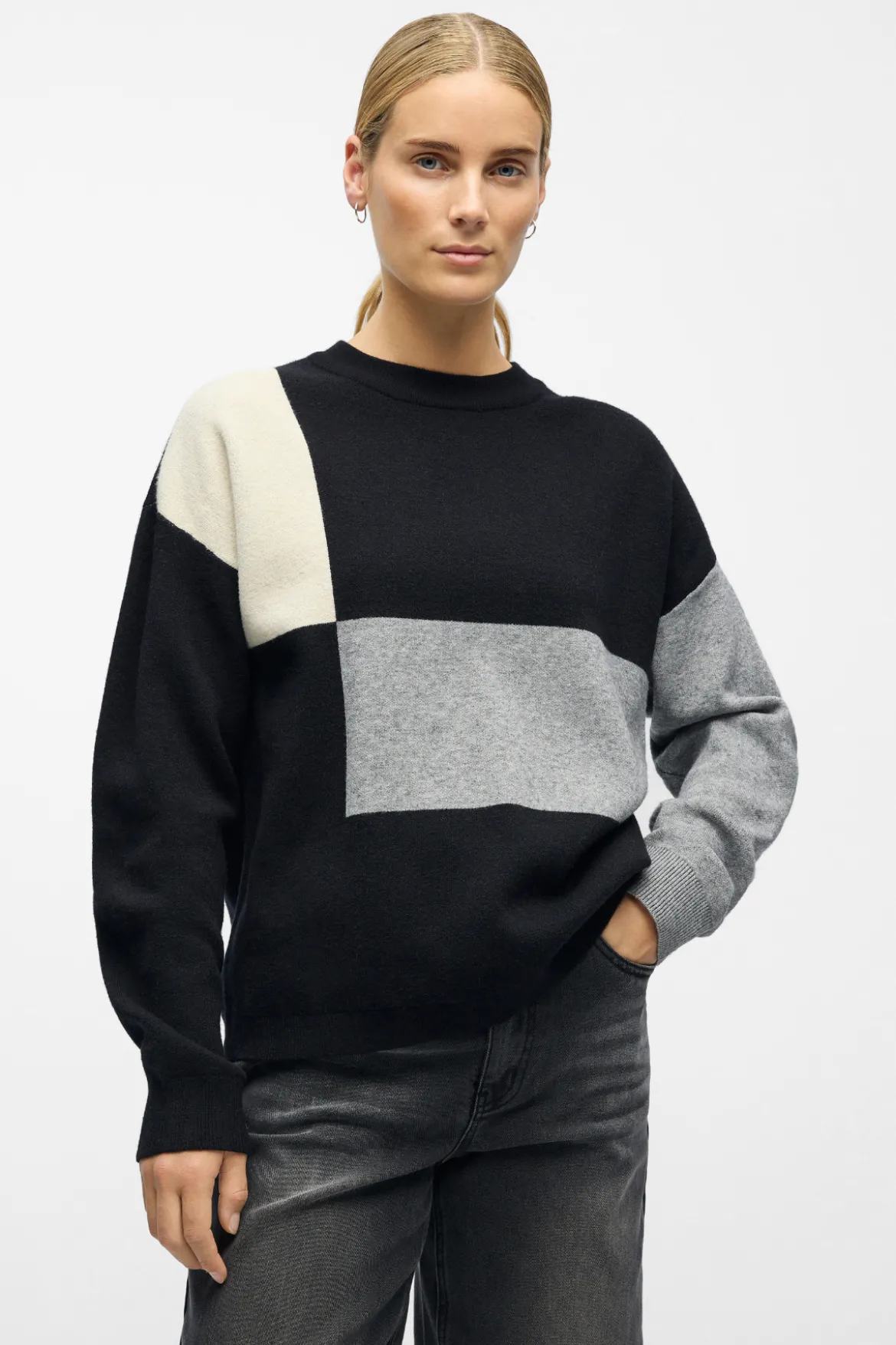 Ray Knit Pullover - Sort Sandshell