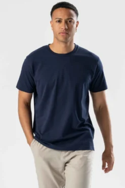 Regular T-shirt - Mørkeblå
