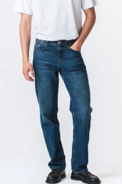 Relaxed Fit Jeans - Dark Blue Denim