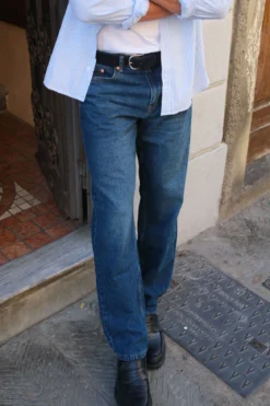 Relaxed Fit Jeans - Dark Blue Denim