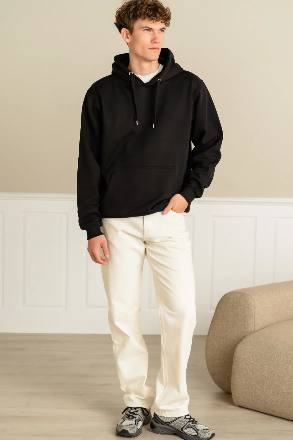Relaxed Fit Jeans - White Denim