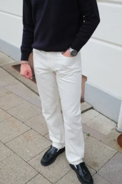Relaxed Fit Jeans - White Denim