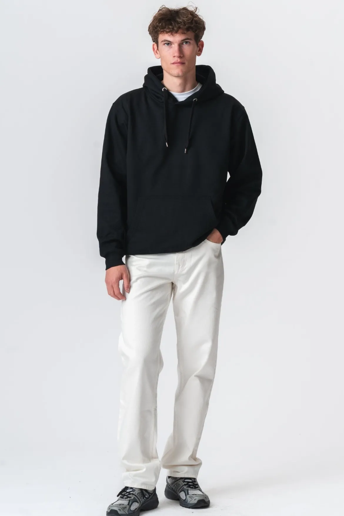 Relaxed Fit Jeans - White Denim