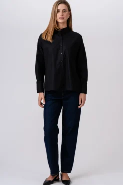 Relaxed Shirt - Sort