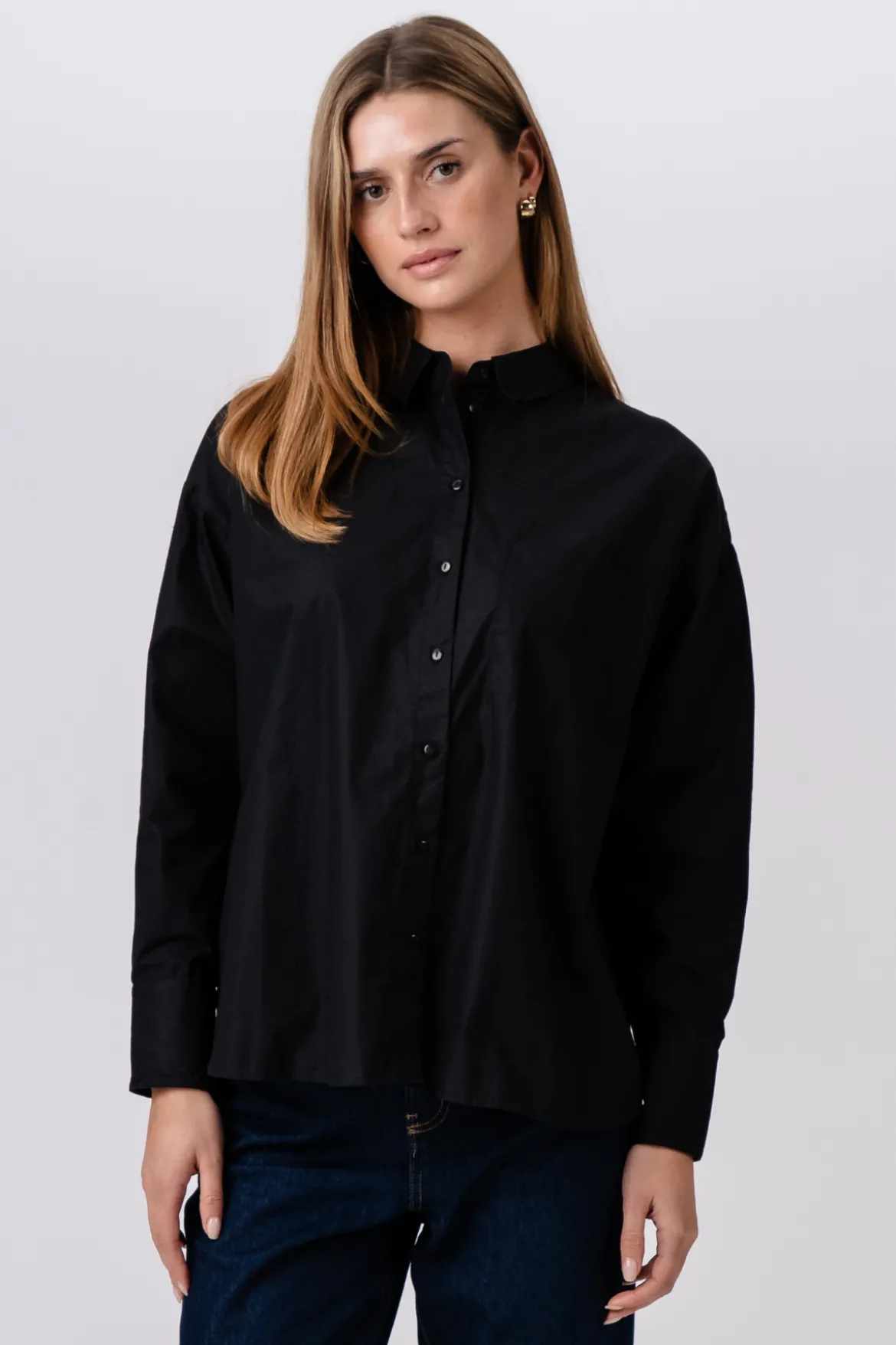 Relaxed Shirt - Sort