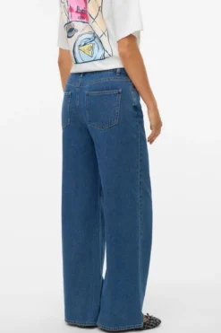 Remy Wide Jeans - Medium Blue Denim