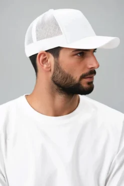 Retro Trucker Cap - White